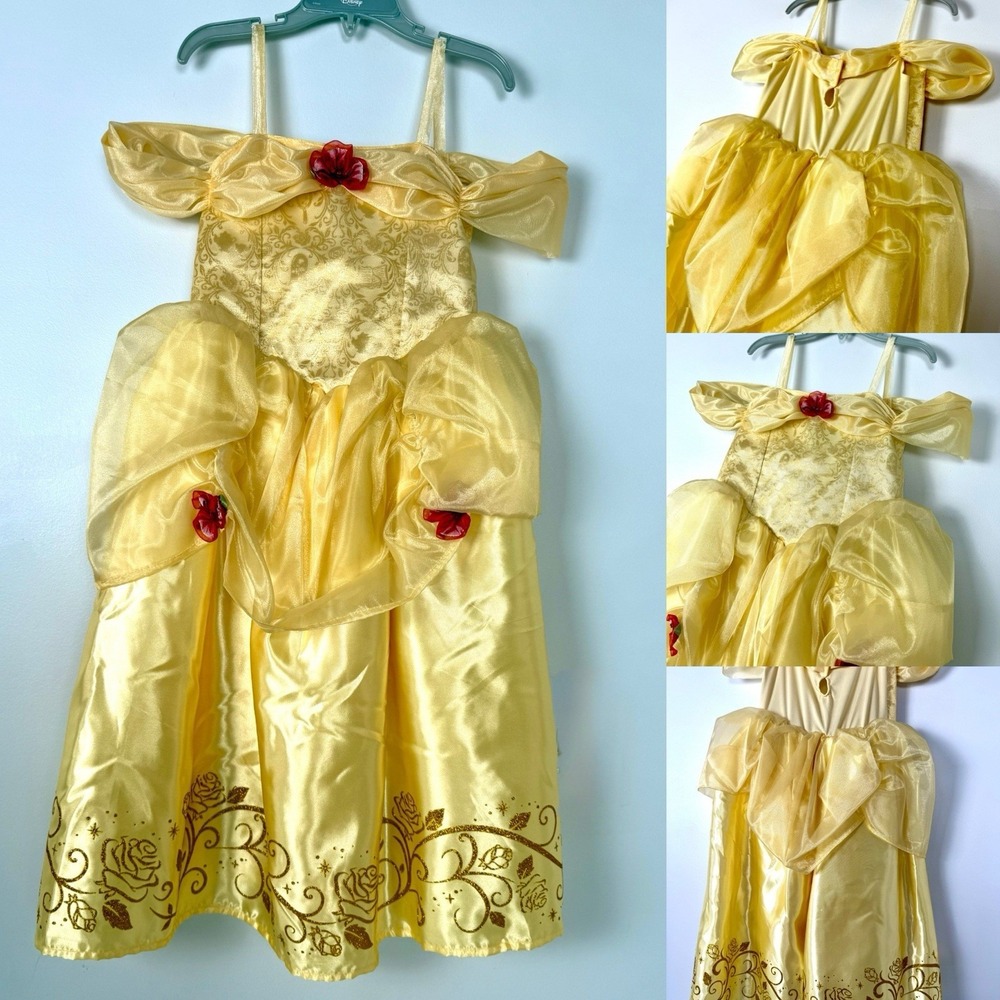 BELLE MAJESTIC COLLECTION COSTUME Small 4-6X Jakks Disney Beauty‎ Beast Girls